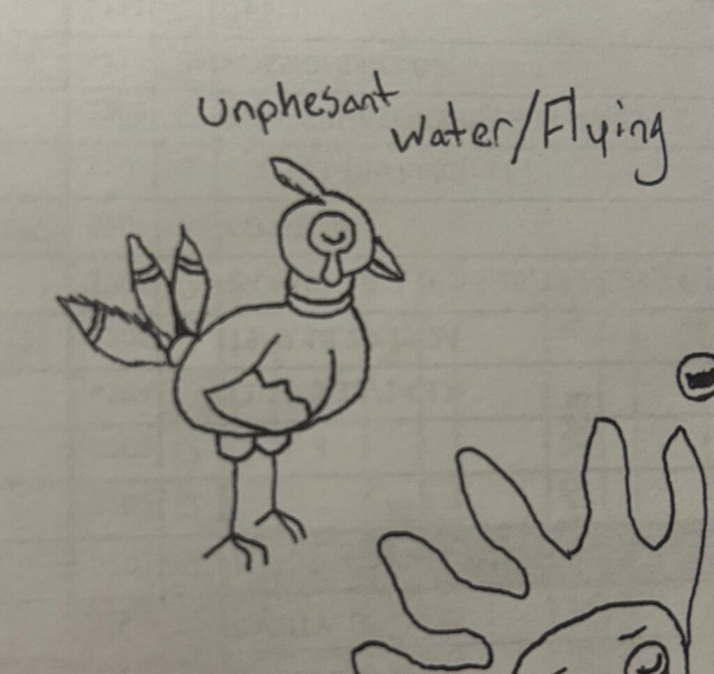 I forgot about Unfezant 😭 making a Turkry evolution