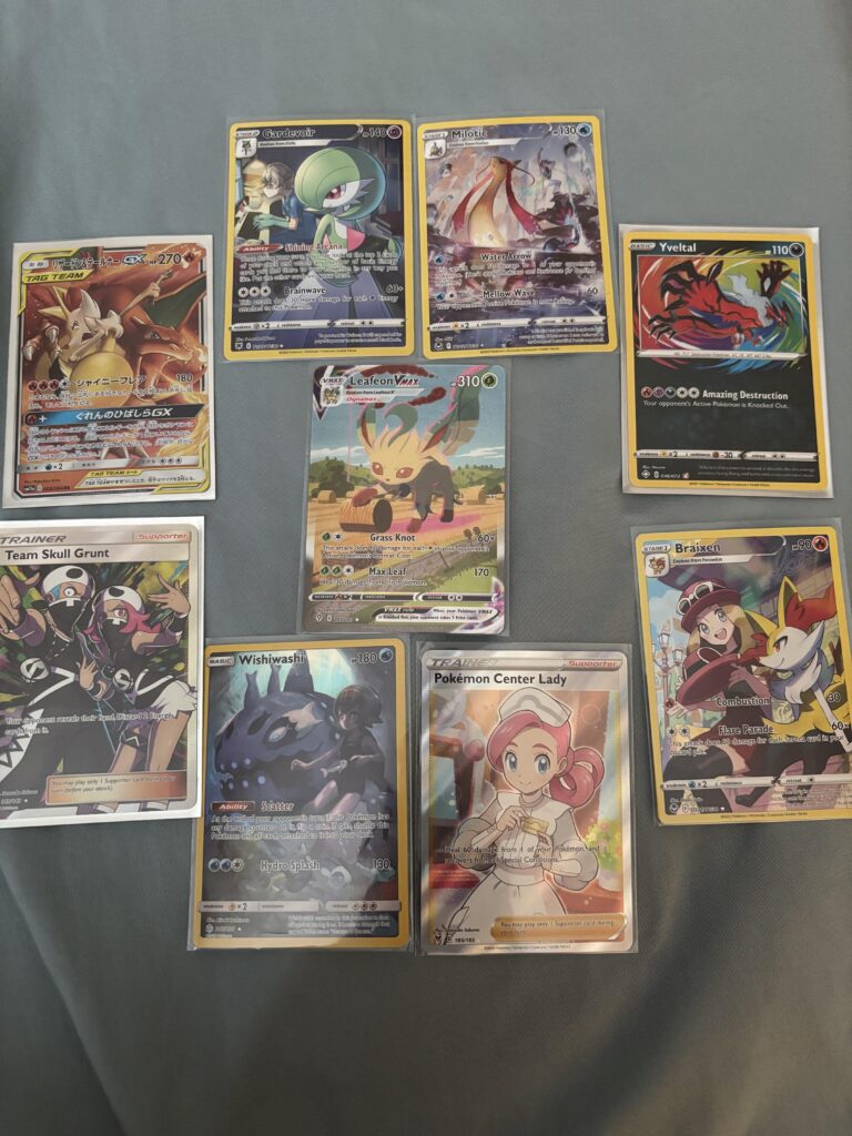 Digging through some card and found these - turns out due to what I assume is current Eeveloution prices, the vmax is a lot more expensive than I remember - Not sure what I want to do with it