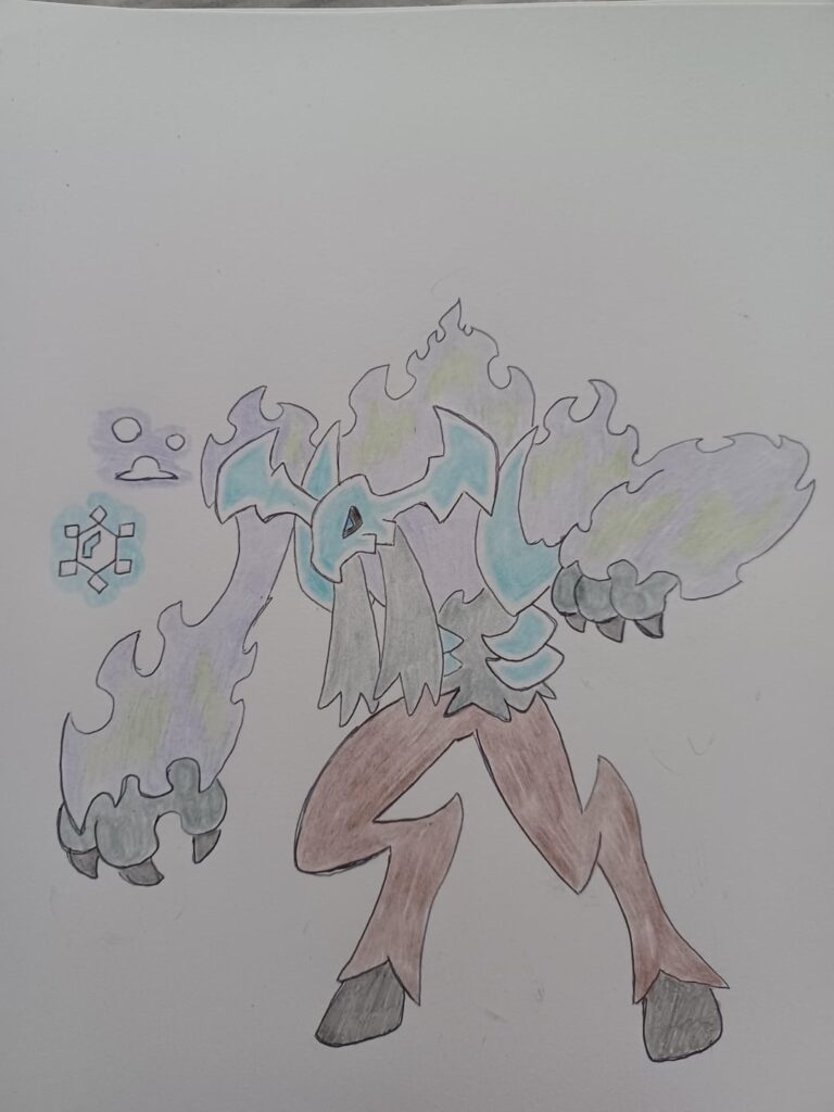HAZARWOK-The Wendigo Pokemon. The Pseudo legendary of the WHEBORO REGION.