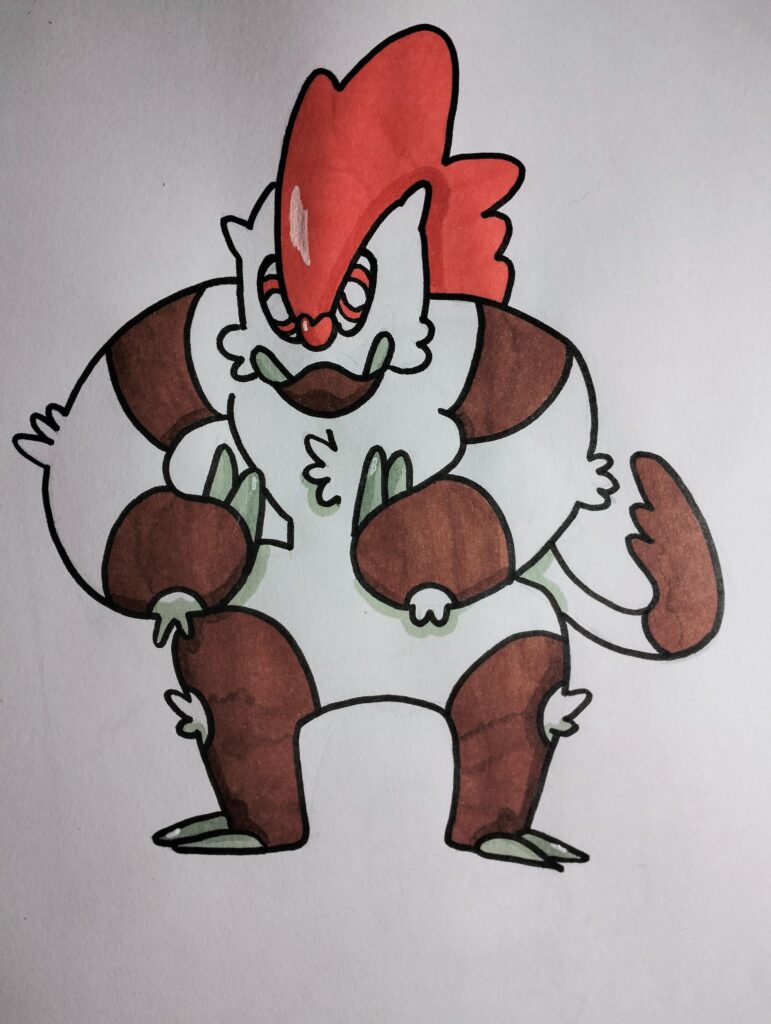 I just wanted to gave my boy vigoroth a split evolution, it doesn't have a name yet