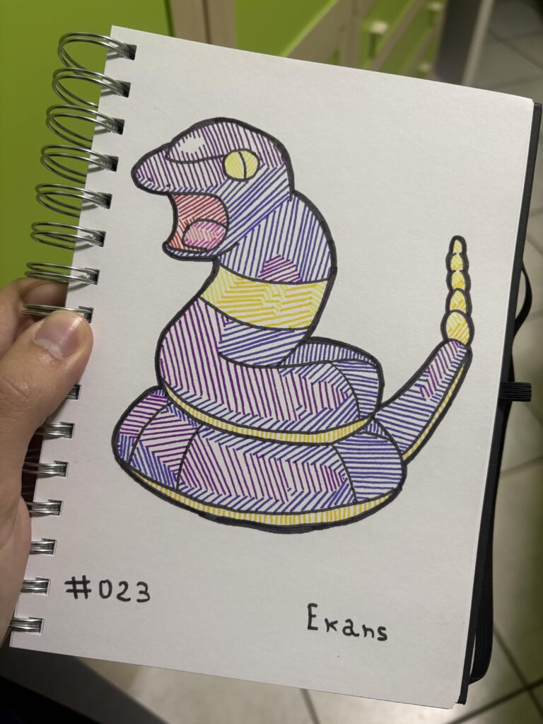#023 Ekans - Kanto Pokédex (OG)