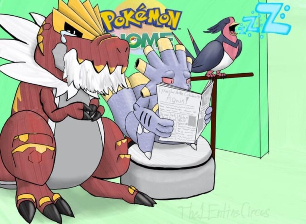 Meanwhile, in the Pokémon Home waiting room (OC)