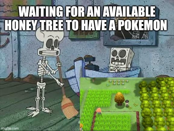 I wonder why they came up with the idea to have you wait so long to get a Pokemon after putting honey on a tree in the Sinnoh games?