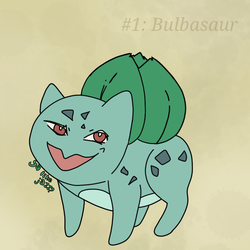 Drawing Pokemon from Memory Day 1: Bulbasaur