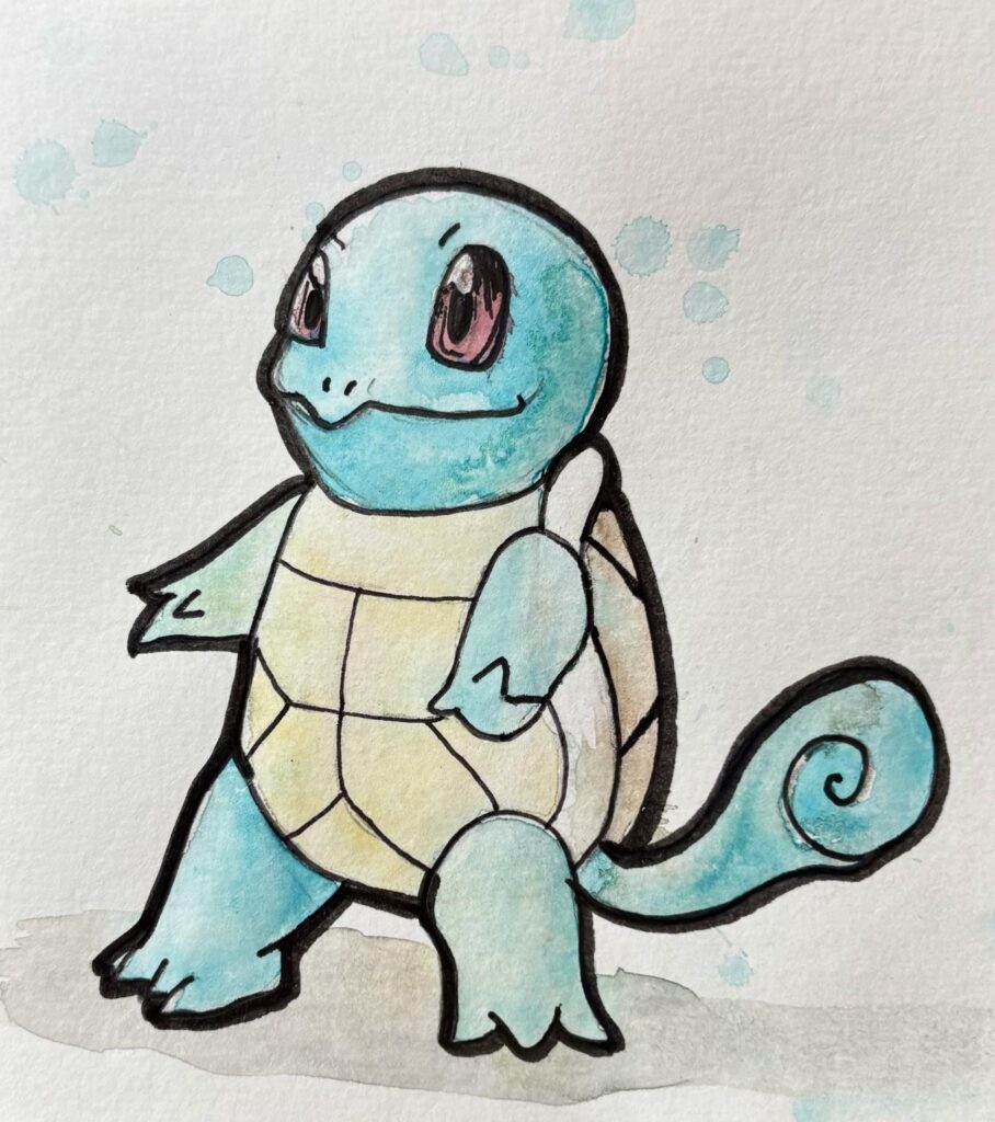 Watercolor type Squirtle