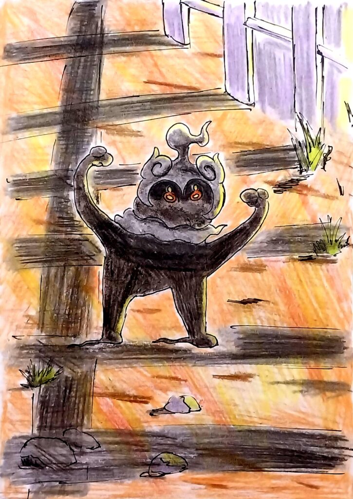 [OC]  This is Marshadow when in tcg pocket using Revenge attack