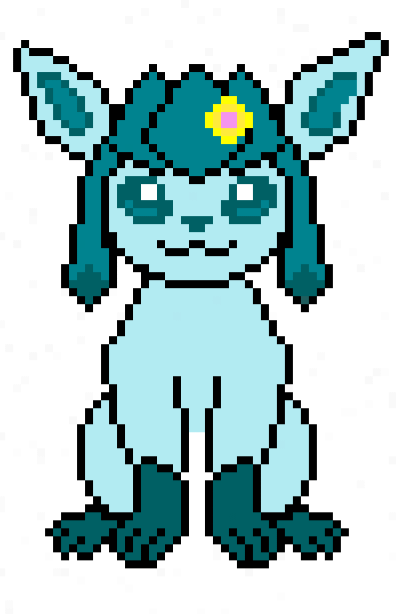 Cute pixel art #glaceon #pokemon #cute