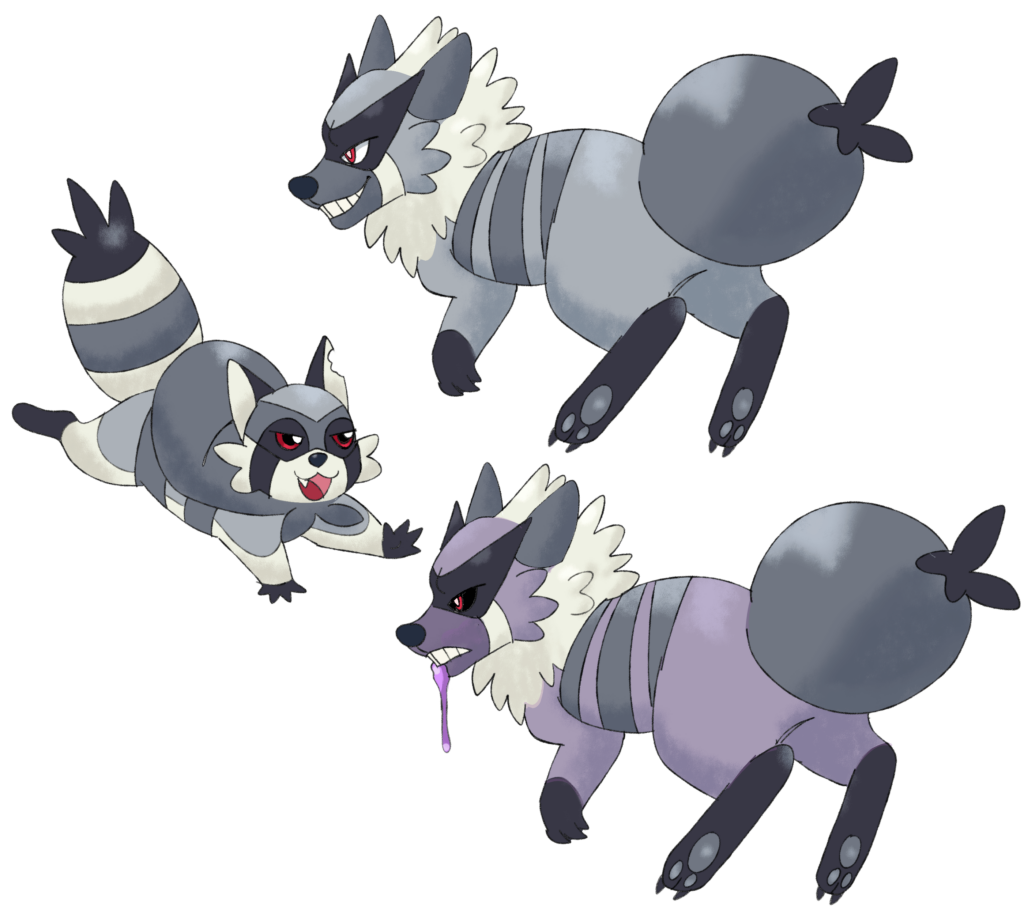 Raccoon Pokemon: Dark and Dark/Poison