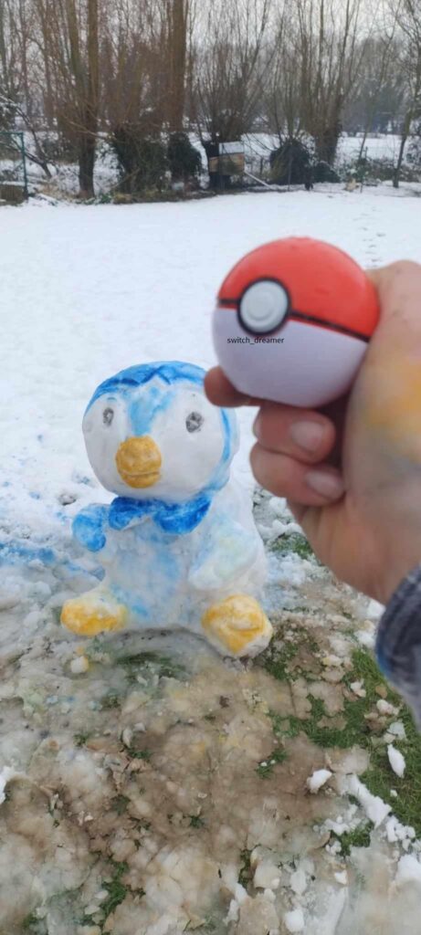i made a snow Piplup ^^