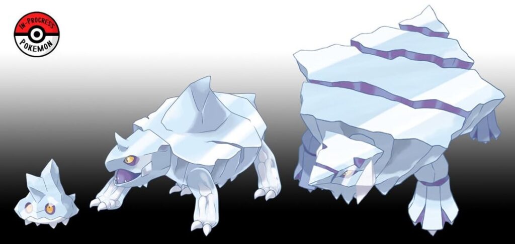 Thoughts on these three concepts of middle stage evolutions for the Bergmite, Noibat and Larvesta lines? Art by In-Progress Pokémon Evolutions on Tumblr.