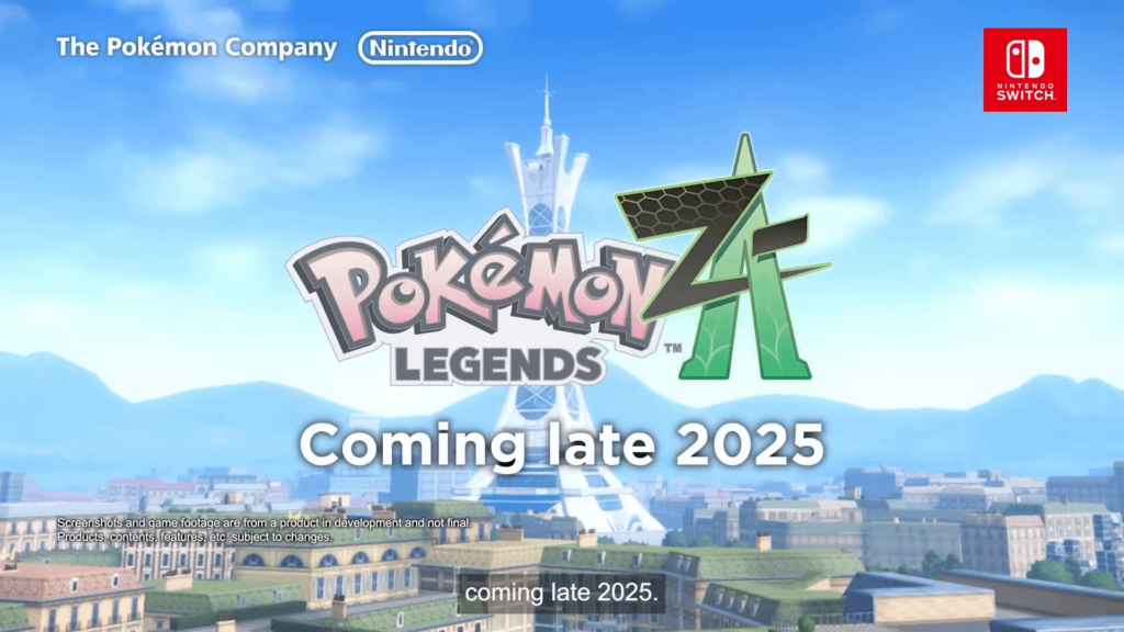 Pokemon Legends: Z-A planned for late 2025