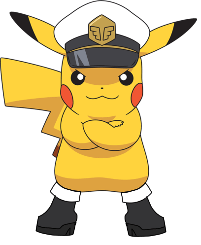 If Pikachu’s a captain now, I gave him 1 more thing to go with that hat.