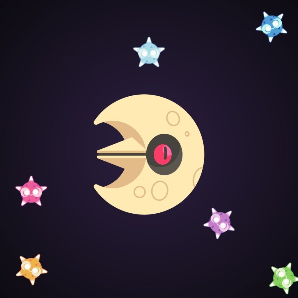 [OC] Vectorart of Lunatone and friends