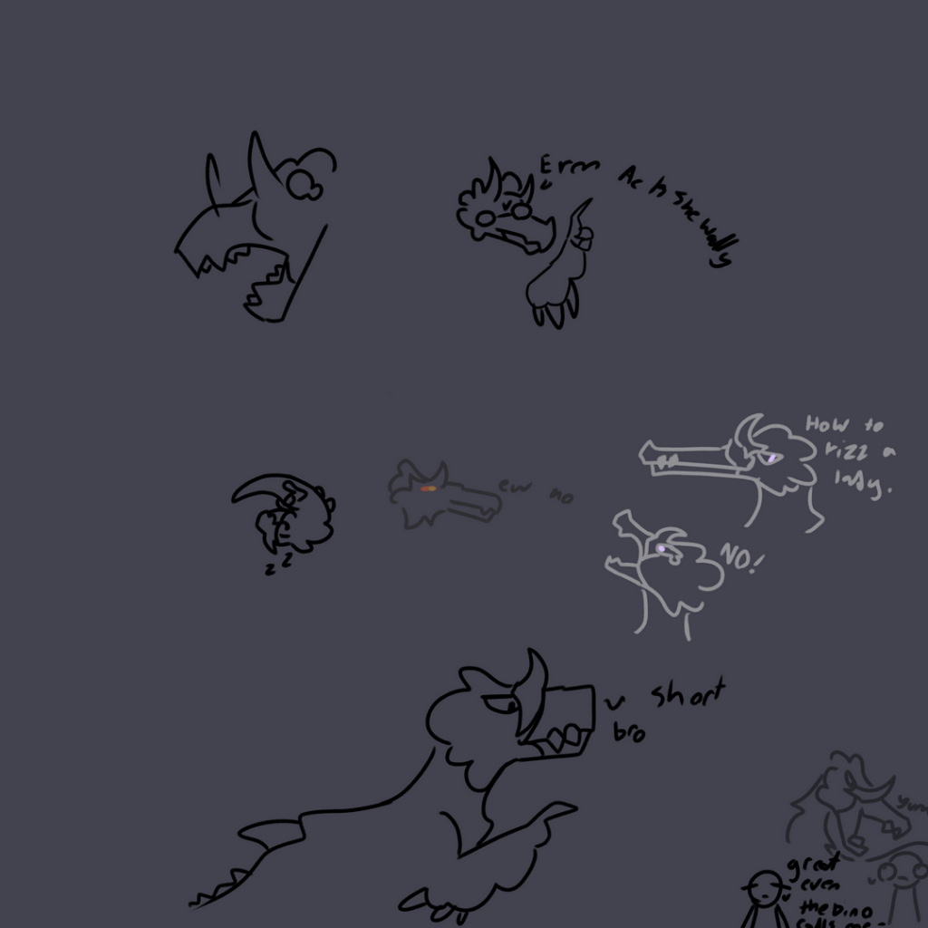 My FakeMon, Yutyrannice, and its other pre-evolved form Haili. Based on Yutyrannus Huali, this icy beast likes to eat Mamoswine, and their icy horns are great for gashing or just display. The shinies look like they’re made of oil and fossils, with eyes that look like they’re made of fire.