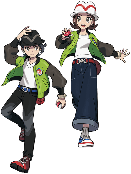 Official artwork of the player characters in Pokémon Legends Z-A