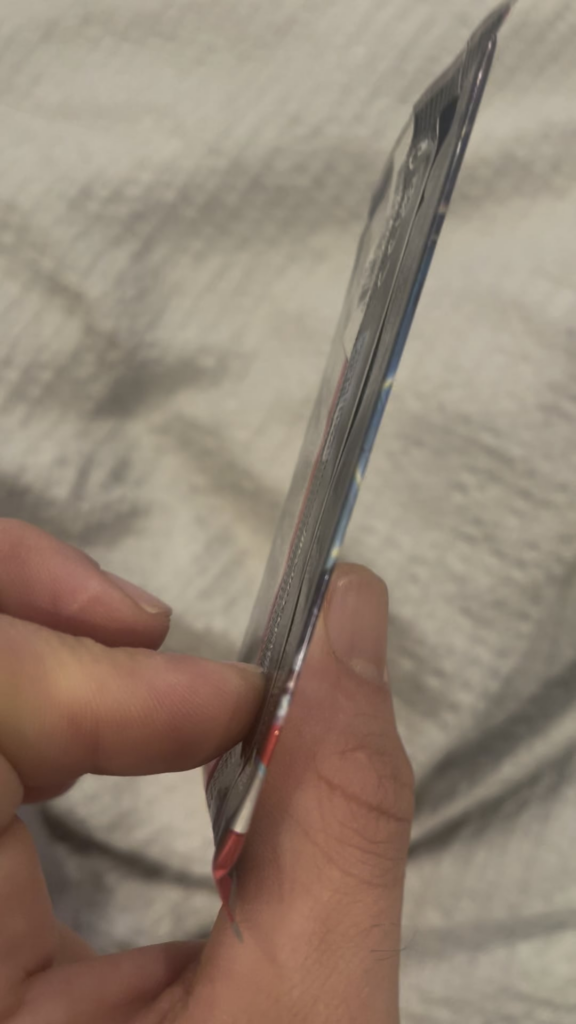 Bought lugia and hooh combined powers premium collection box which comes with 11 packs . One of the packs out of 11 had a single card in it . Probably won’t open it lol . Has this happened to anyone before . What would you do with it ?