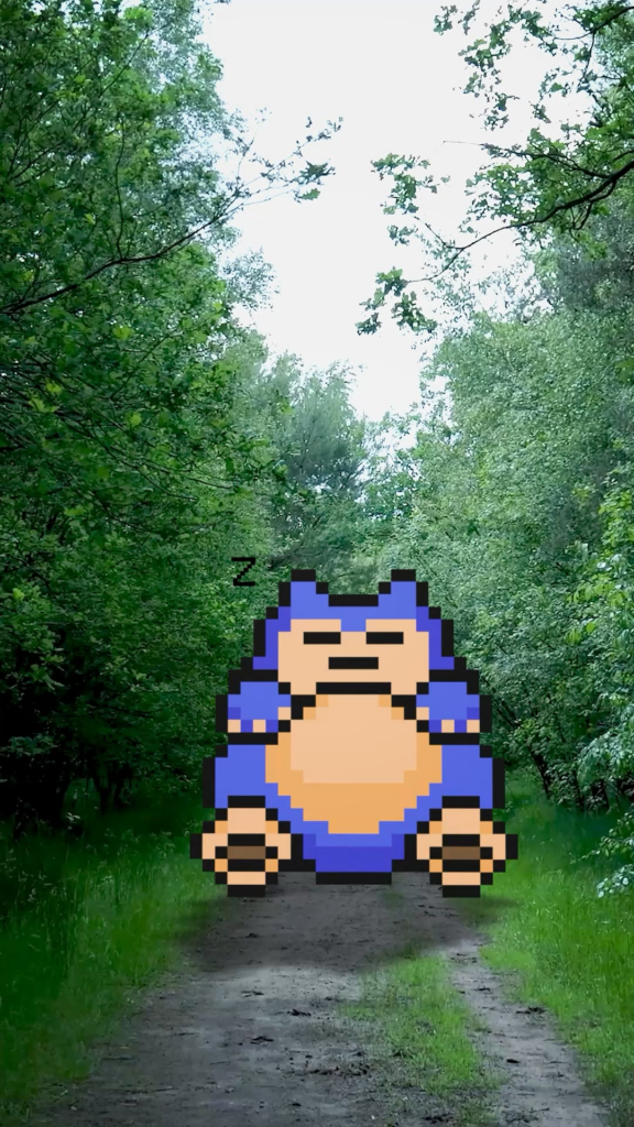 A sleeping pokemon blocks the way! 💤