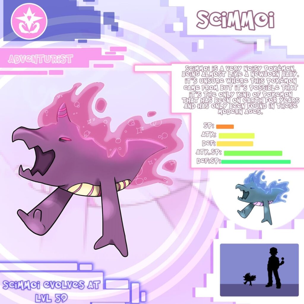 I made this fakemon back in 2024 but I’m still absolutely proud of them