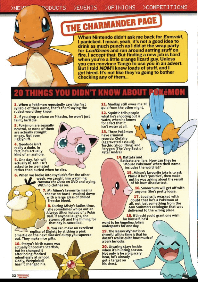I don't know what I stumbled upon.... Nintendo Official Magazine (UK) Issue 158 - Page 32... But my jaw has dropped to the ground, how did this get printed? I needed to tell someone....