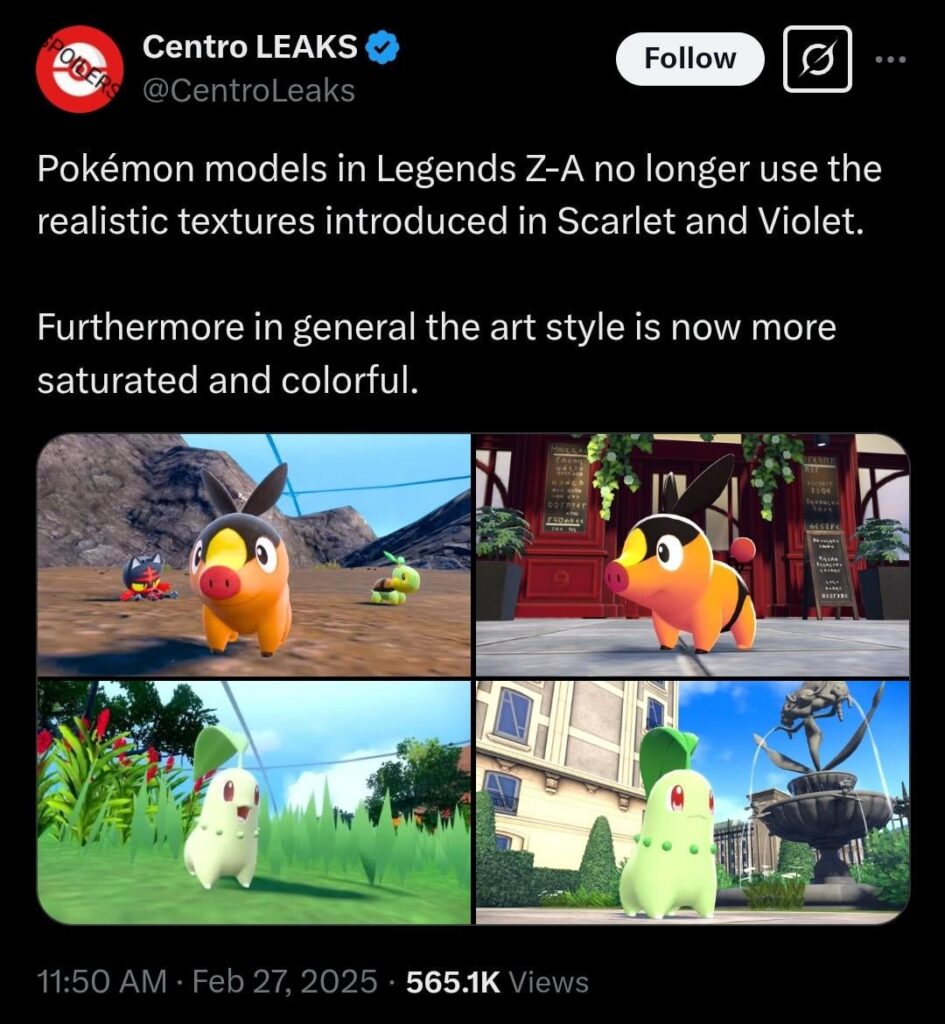 There's a change with how pokemon look