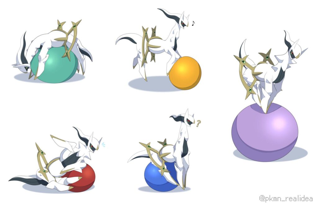 (OC) drew God playing with balls