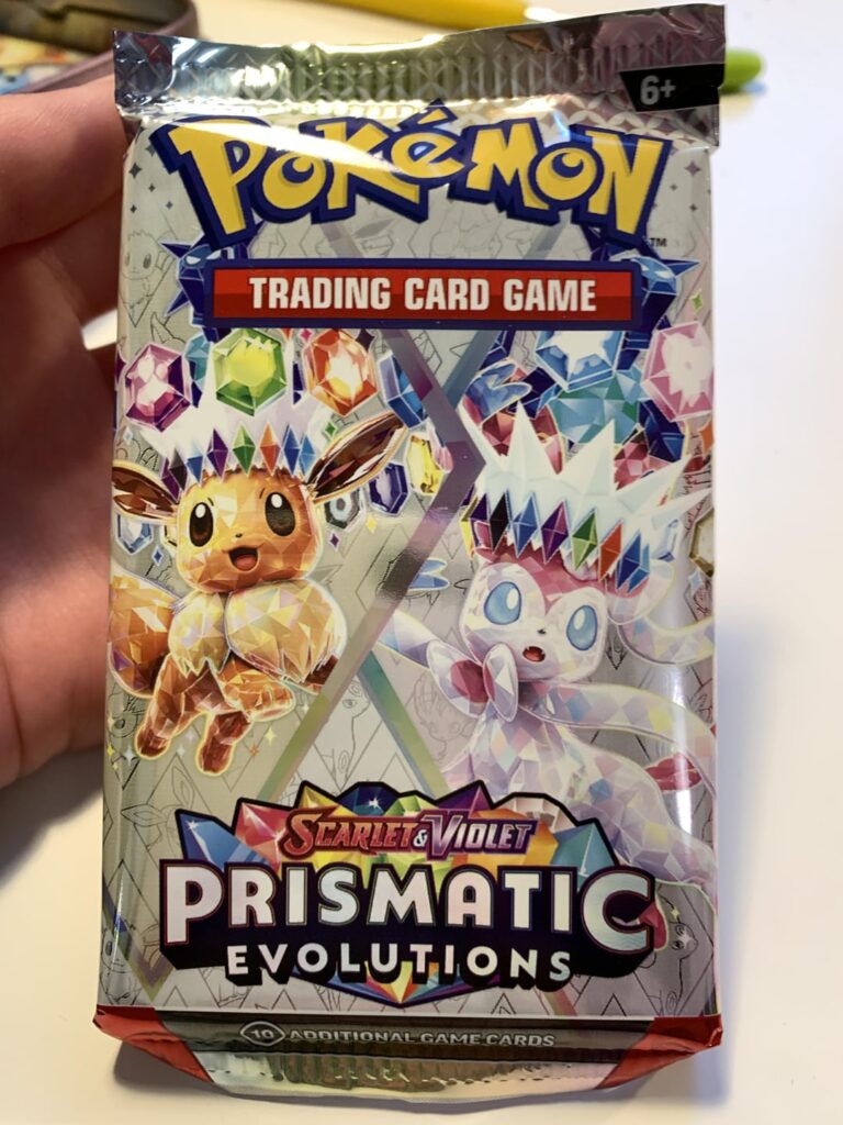 My first pack of Prismatic Evolutions!
