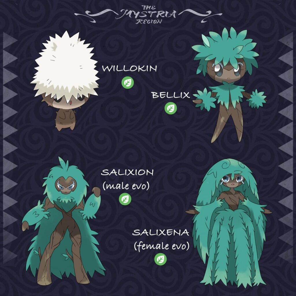 New line for my region with both gender evolutions and unique forms