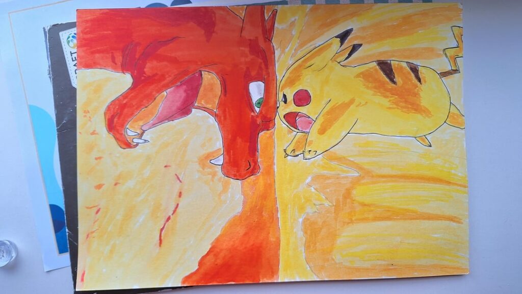 [OC] Pikachu and Charizard's final attack