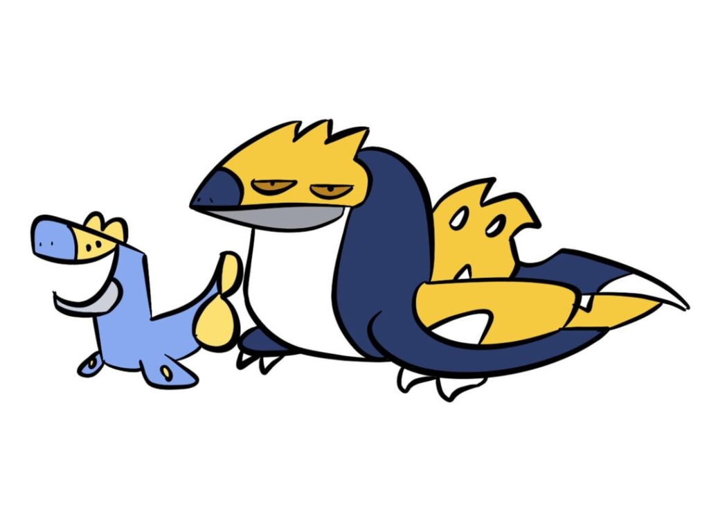 Drawing your own fakemon in the TerminalMontage style is a fun exercise