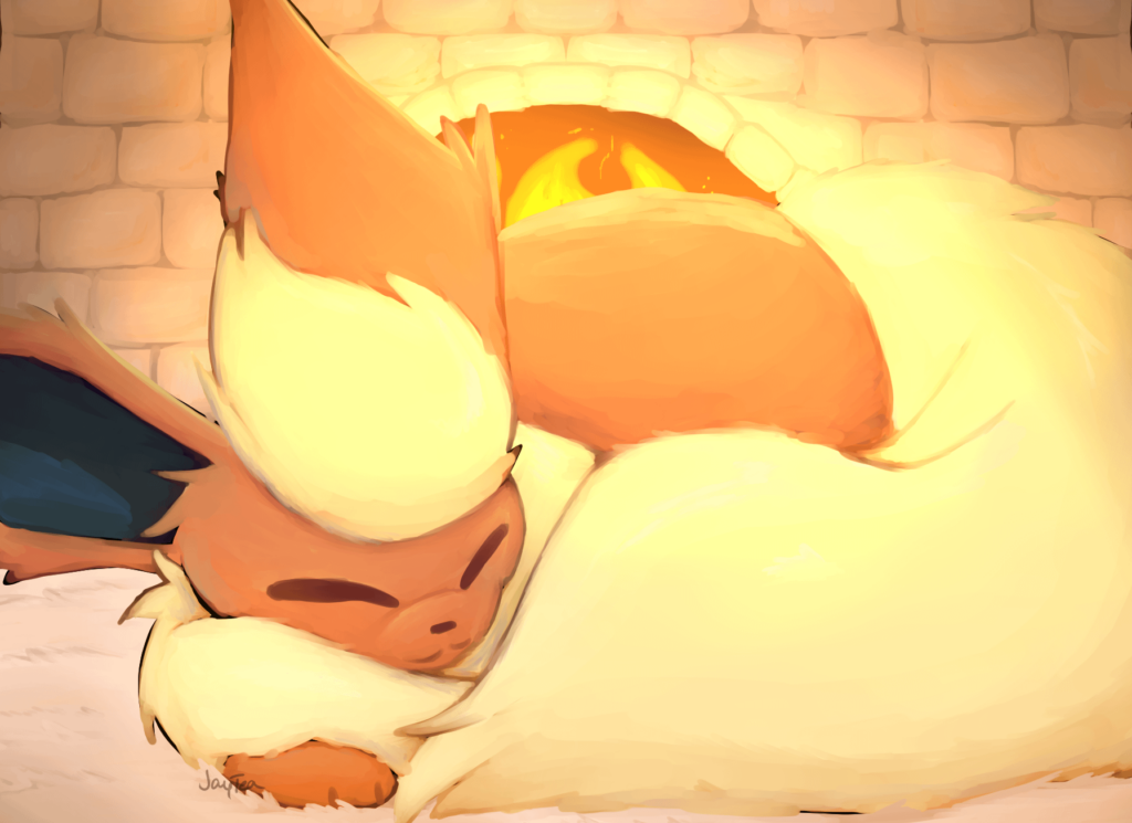 Been a fan of Flareon lately so decided to try my hand at painting it!