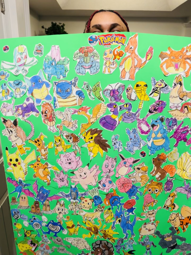 My girlfriend’s nephews drew all 151 Pokemon as a personal project.
