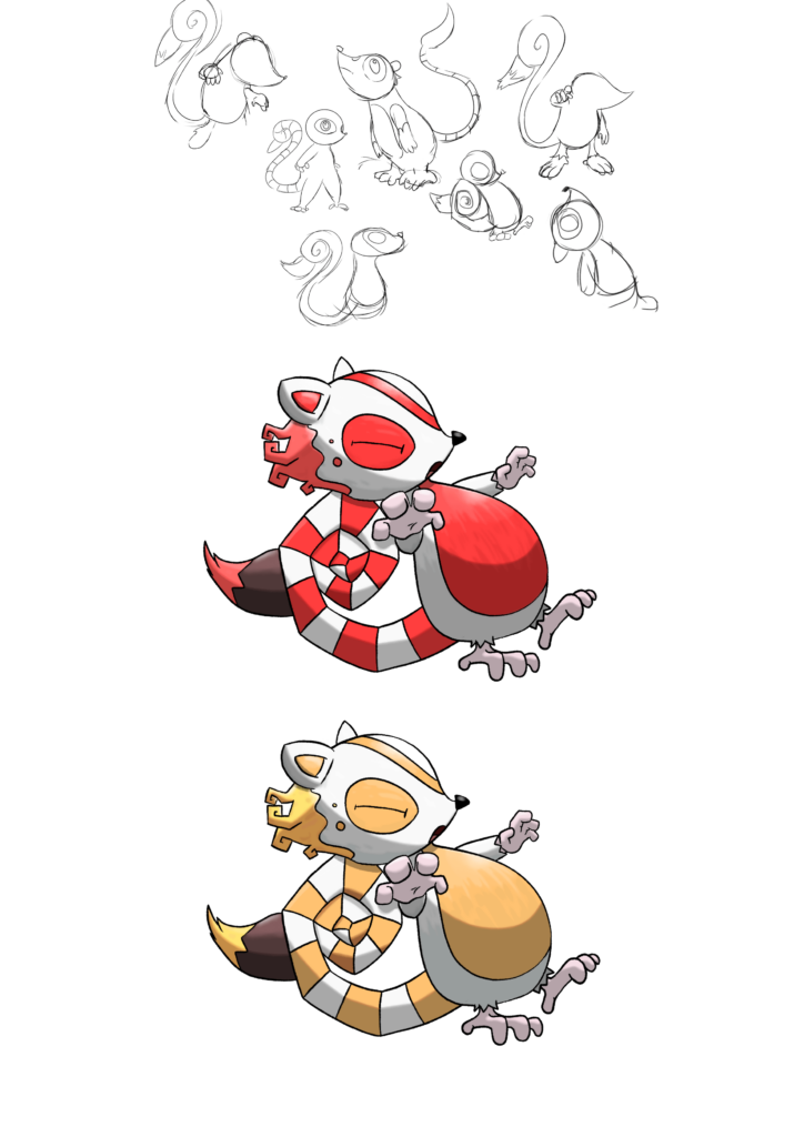 Doing a pokemon design competition! This is the first stage of a 3 stage line :)