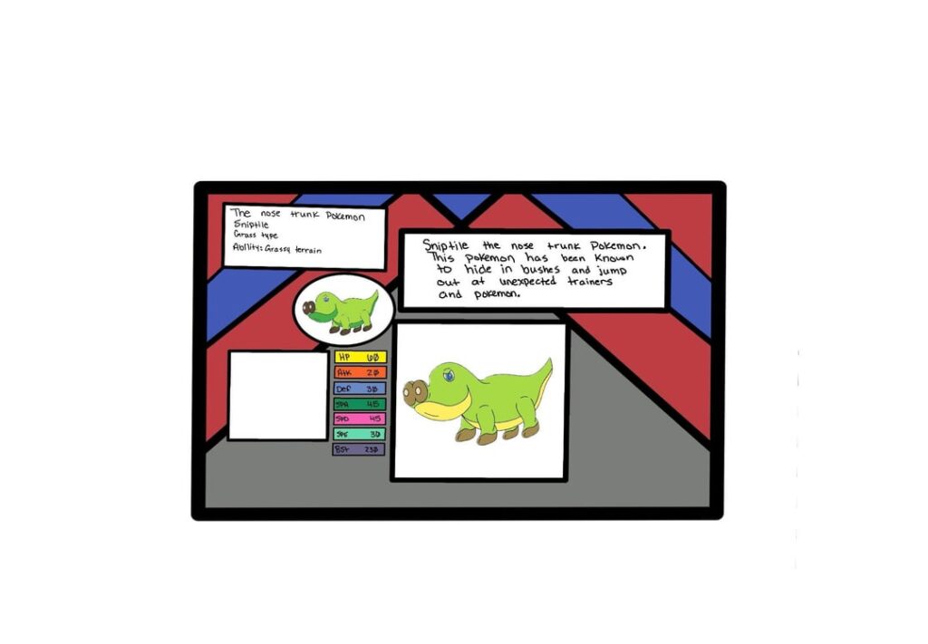 Meet the first and middle stage Pokemon. Sniptile and Dracogater