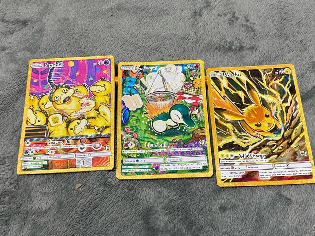 Hand drawn and personal illustrations of Pokeon I did a while ago