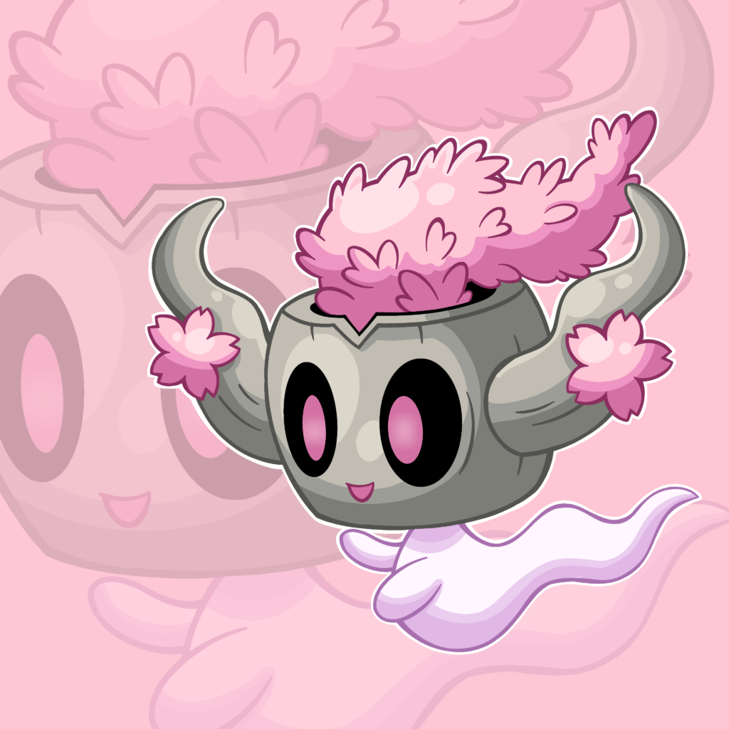 Drew a Phantump for my region (OC). Any inputs on how his evolution should look like?