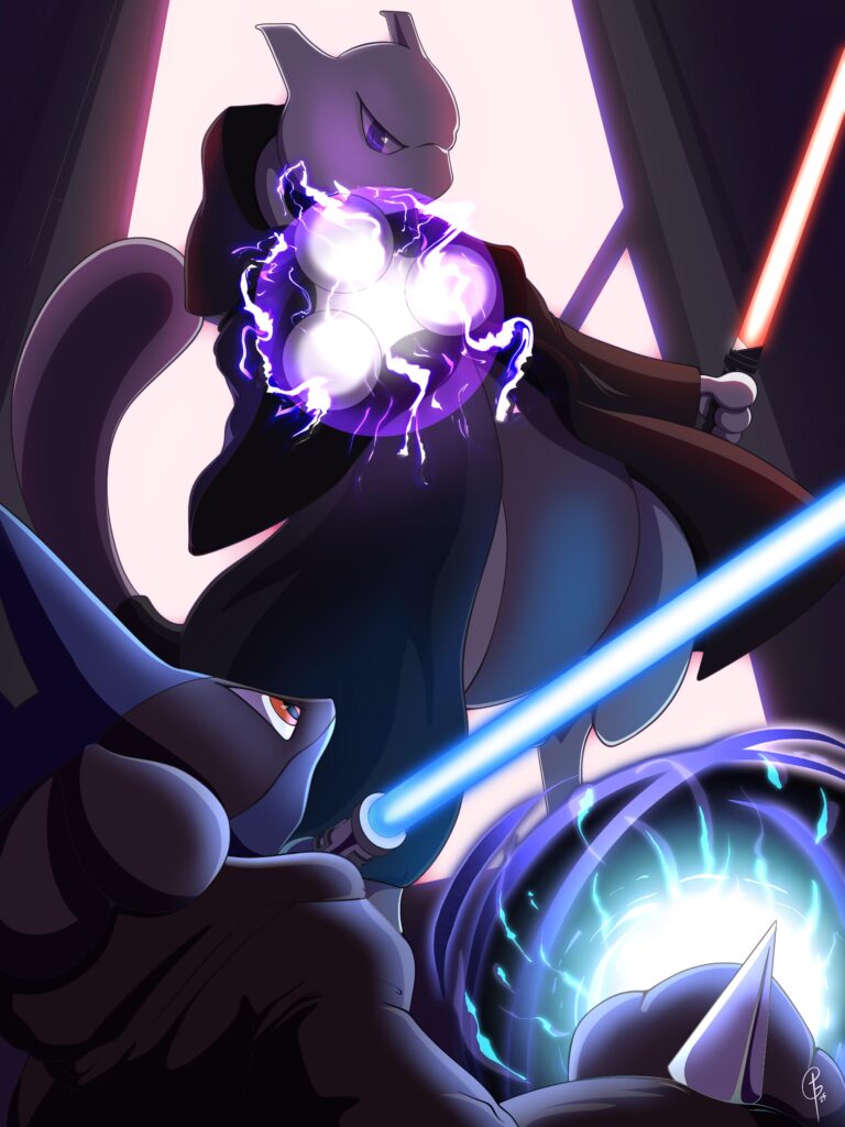 The reveal is in! Mewtwo vs Lucario!