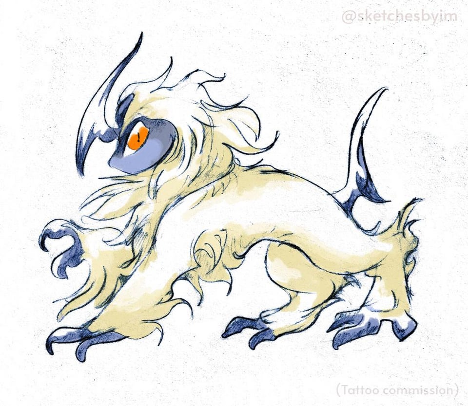 I drew a bunch of Absols (OC)