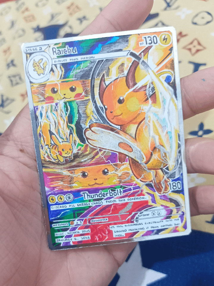 Hand drawn card we did today, what do you think?