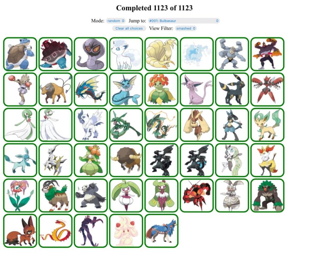I played smash or pass with Pokémon, do I question my morals?