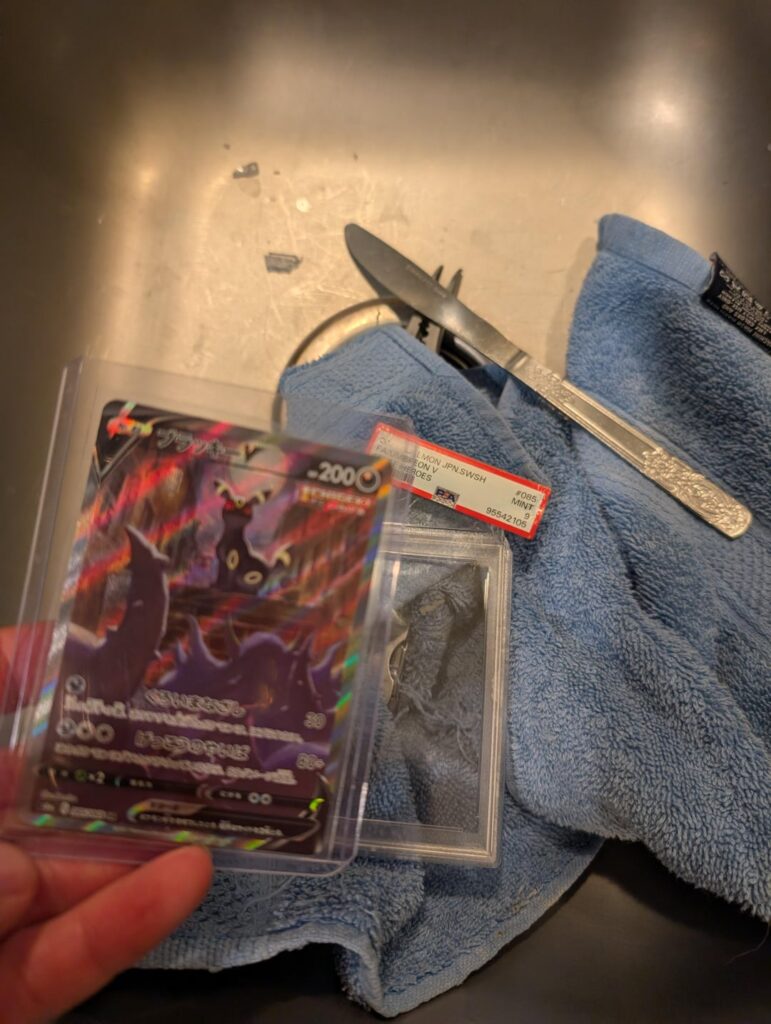 Cracked a PSA slab, they kinda ugly