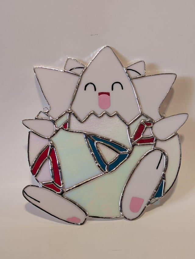 Togepi stained glass