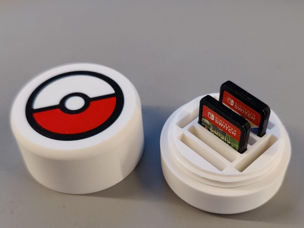 I designed a 3d Printed Switch pokeball gamecard box.