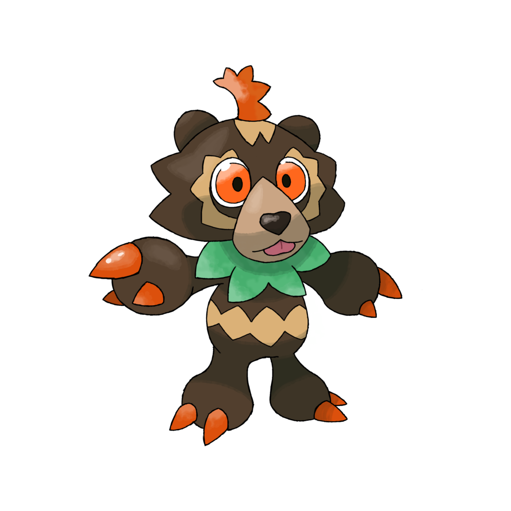My Grass starter, Inscub (First shot at the Sugimori Style)