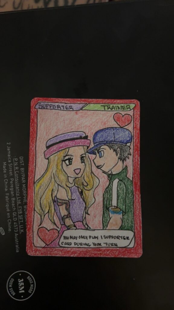 Made a card for my bfs bday (I’ve never watched Pokémon)