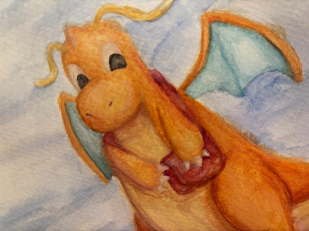 A quick painting of the cutest mail delivery pokemon, OC