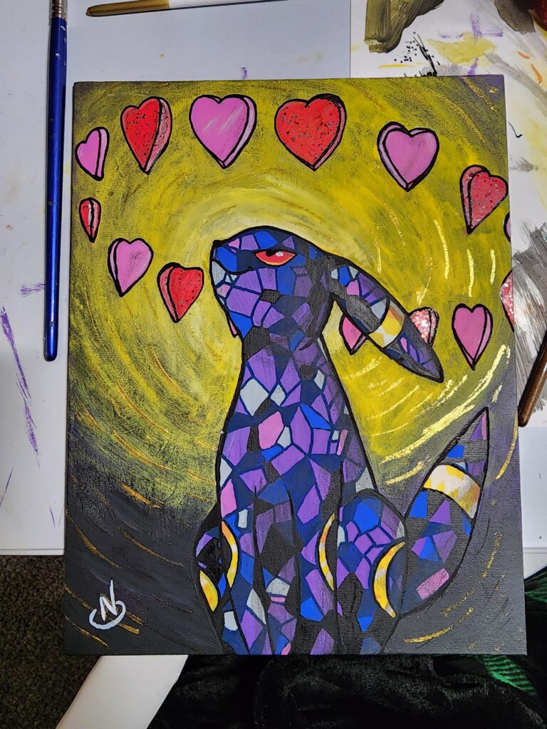 Valentine's Umbreon Art