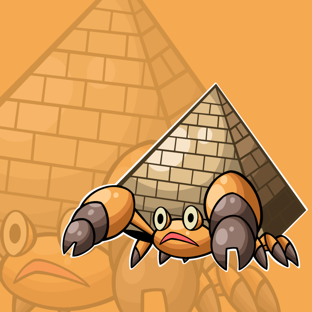 I drew an Egyptian Crustle. Didn't bother with the Pokedex entry, I'll think of something later.