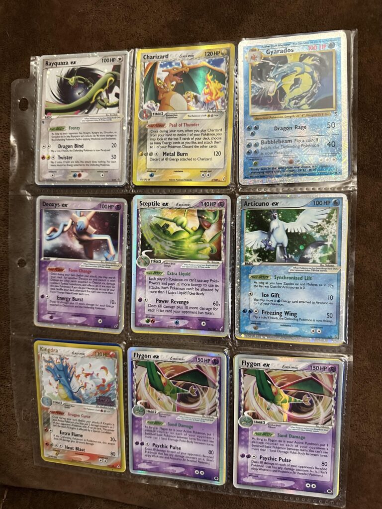 My  fiancée said she used to collect Pokémon cards when she was a kid.. found out she had some neat ones.