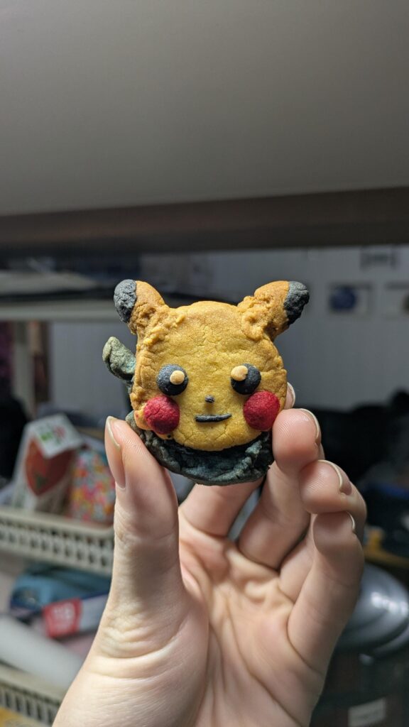 A Pikachu cookie I made