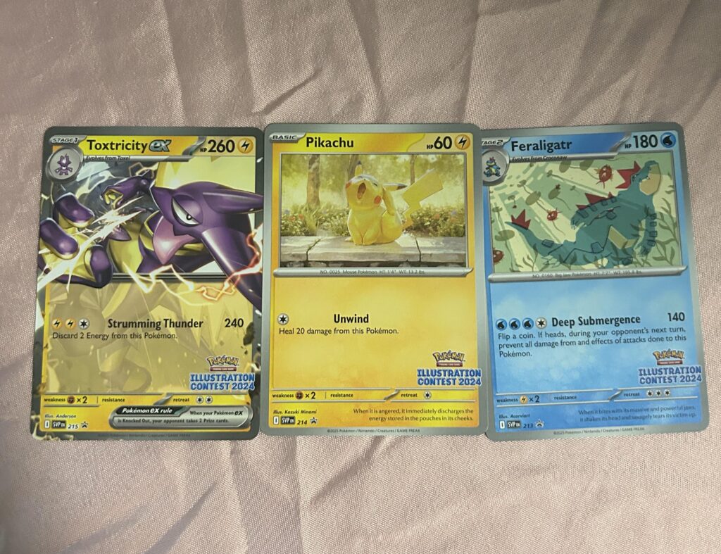 Cool GameStop employee gave me illustration contest cards early